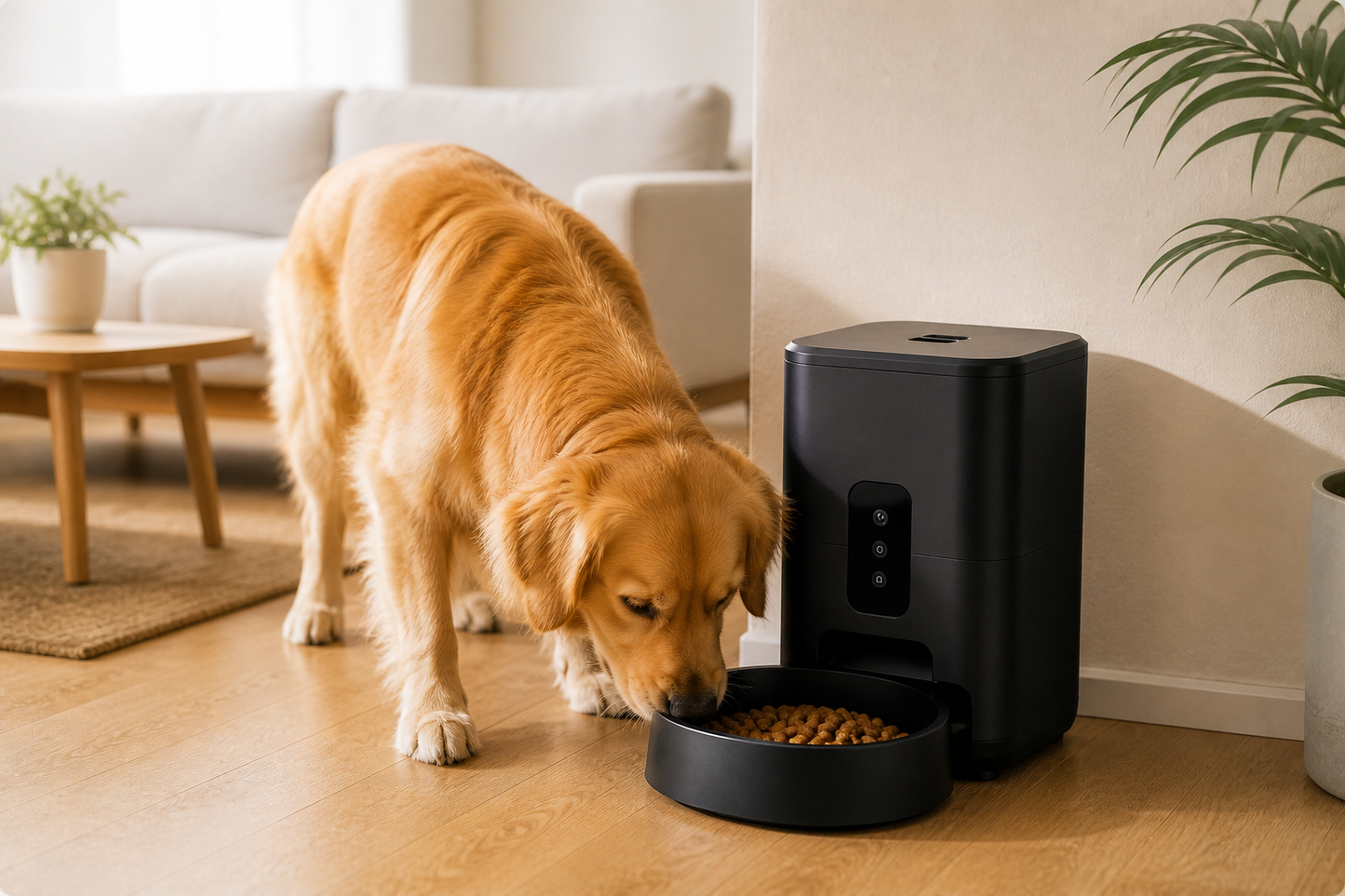Distributeur automatique de croquettes pour chat et chien